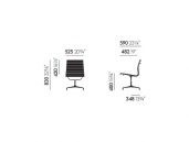 Vitra EA 105 afmetingen