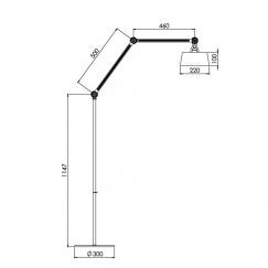 Tonone Bolt vloerlamp