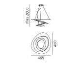 Artemide pirce hanglamp afmetingen