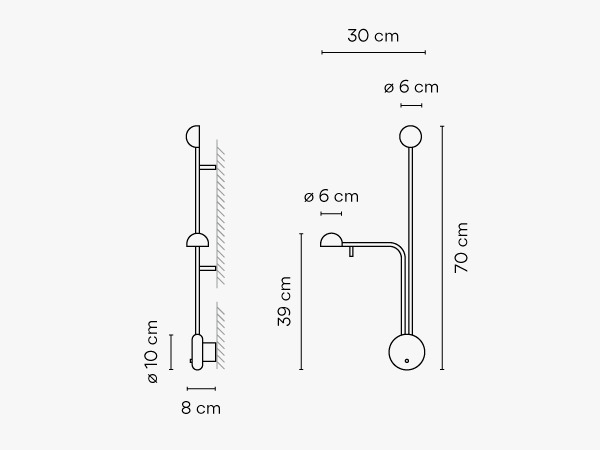 Afmetingen Vibia PIn